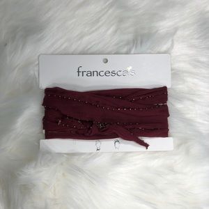 "Skinnybead" headband/scarf.